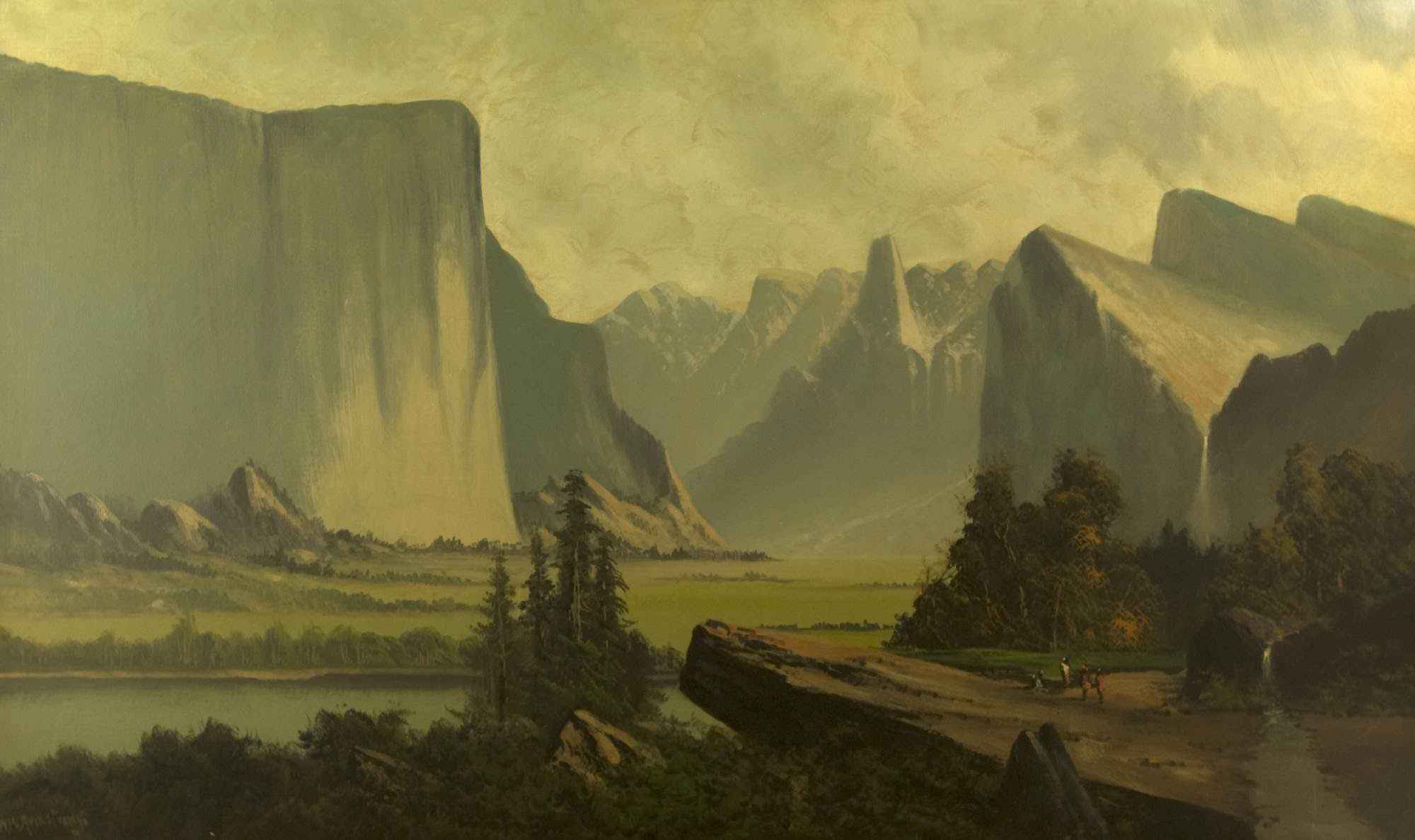 Painting View of Yosemite Valley