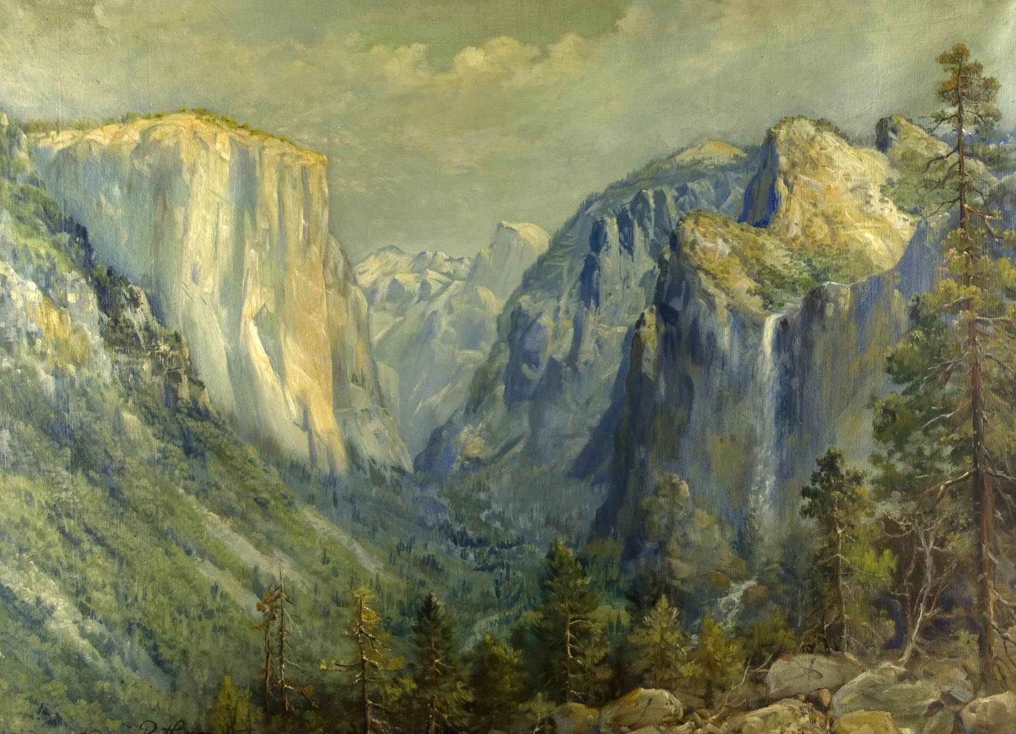 Painting Yosemite Valley from Wawona Tunnel