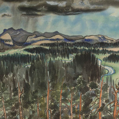 Before Thunder Storm, Tuolumn [sic] Meadow, High Sierra, Calif., U.S.A