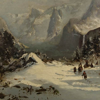 Winter Scene at Yosemite