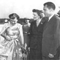 Ike, Mamie, and the Nixons at a 1956 Republican Picnic