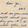 Towru Nagano's letter to his brother Joe