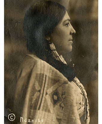 1911 photo of Marie Bottineau Baldwin, from her personnel file