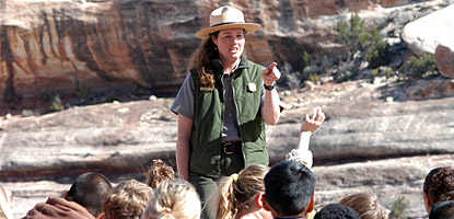 Interpretive programs introduce kids to many facets of Natural Bridges Interpretive programs introduce kids to many facets of Natural Bridges