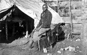 Fugitive slave at a contraband camp