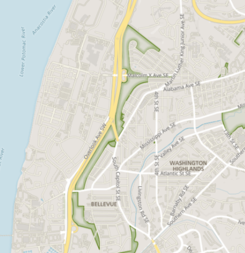 Shepherd Parkway Map of Shepherd Parkway in DC