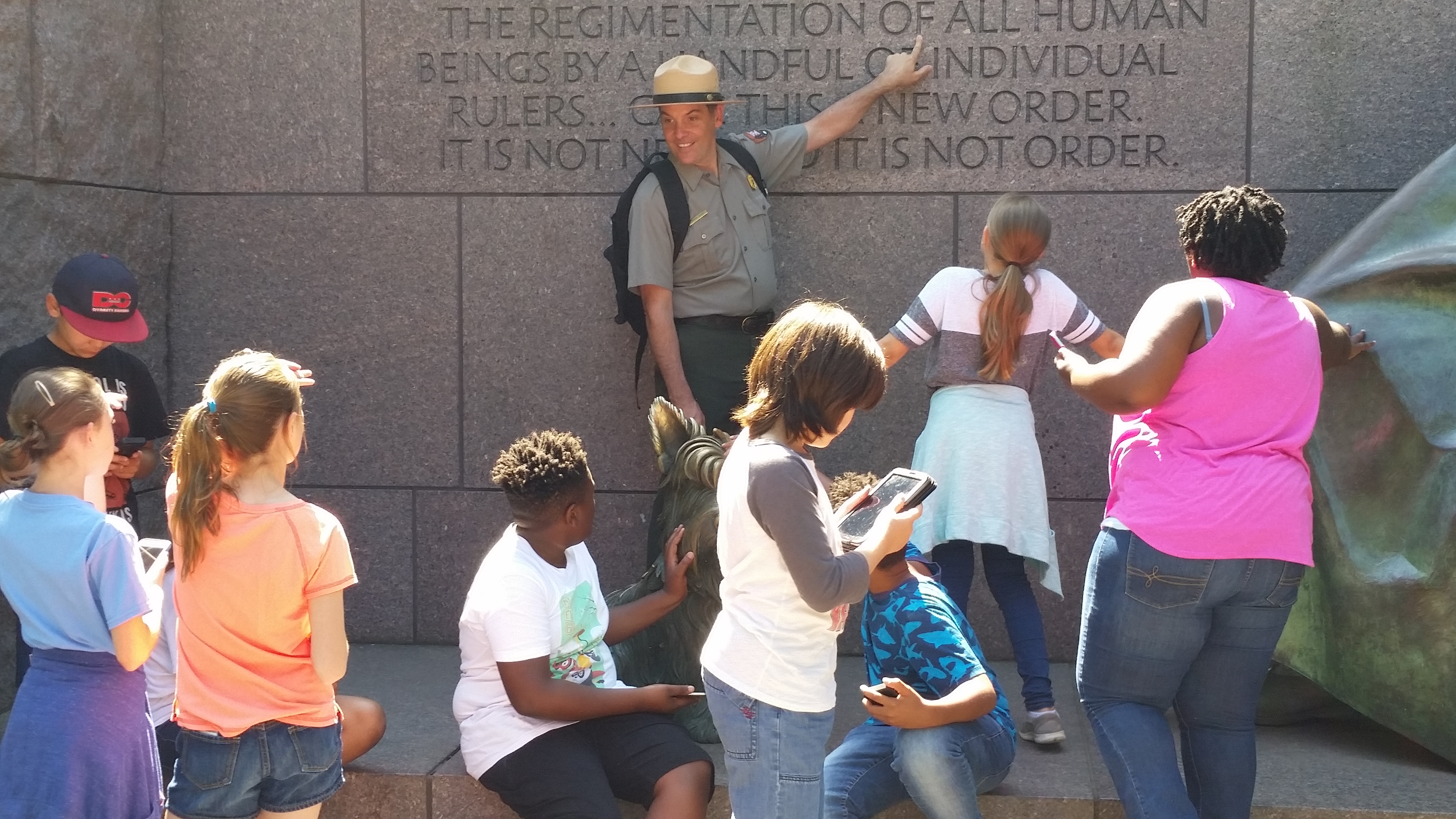 Ranger leading an education program