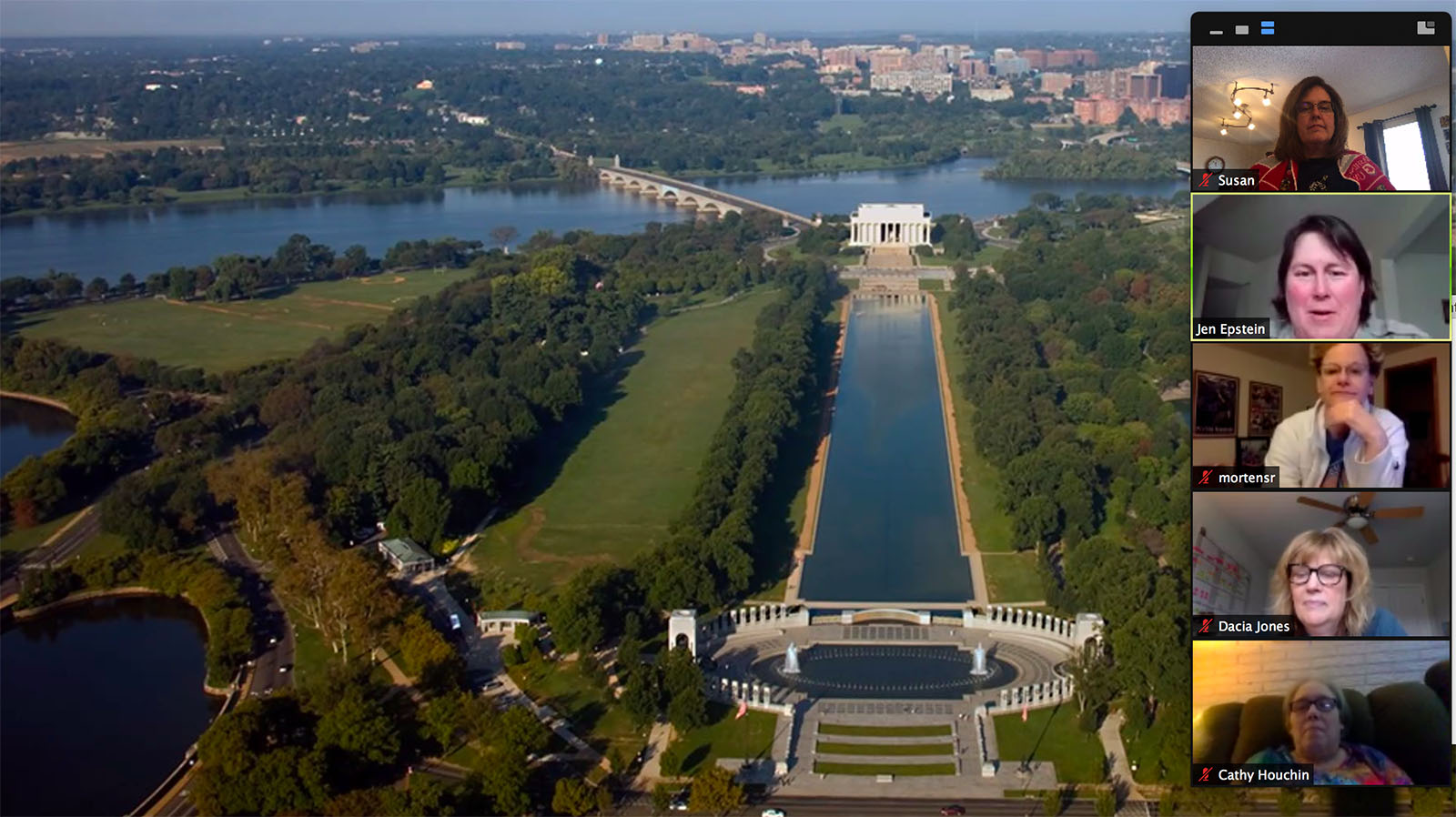 Teachers and Park Educator doing Distant Learning Programs