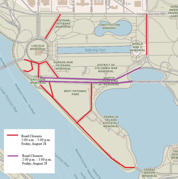 MOW Road Closure Map
