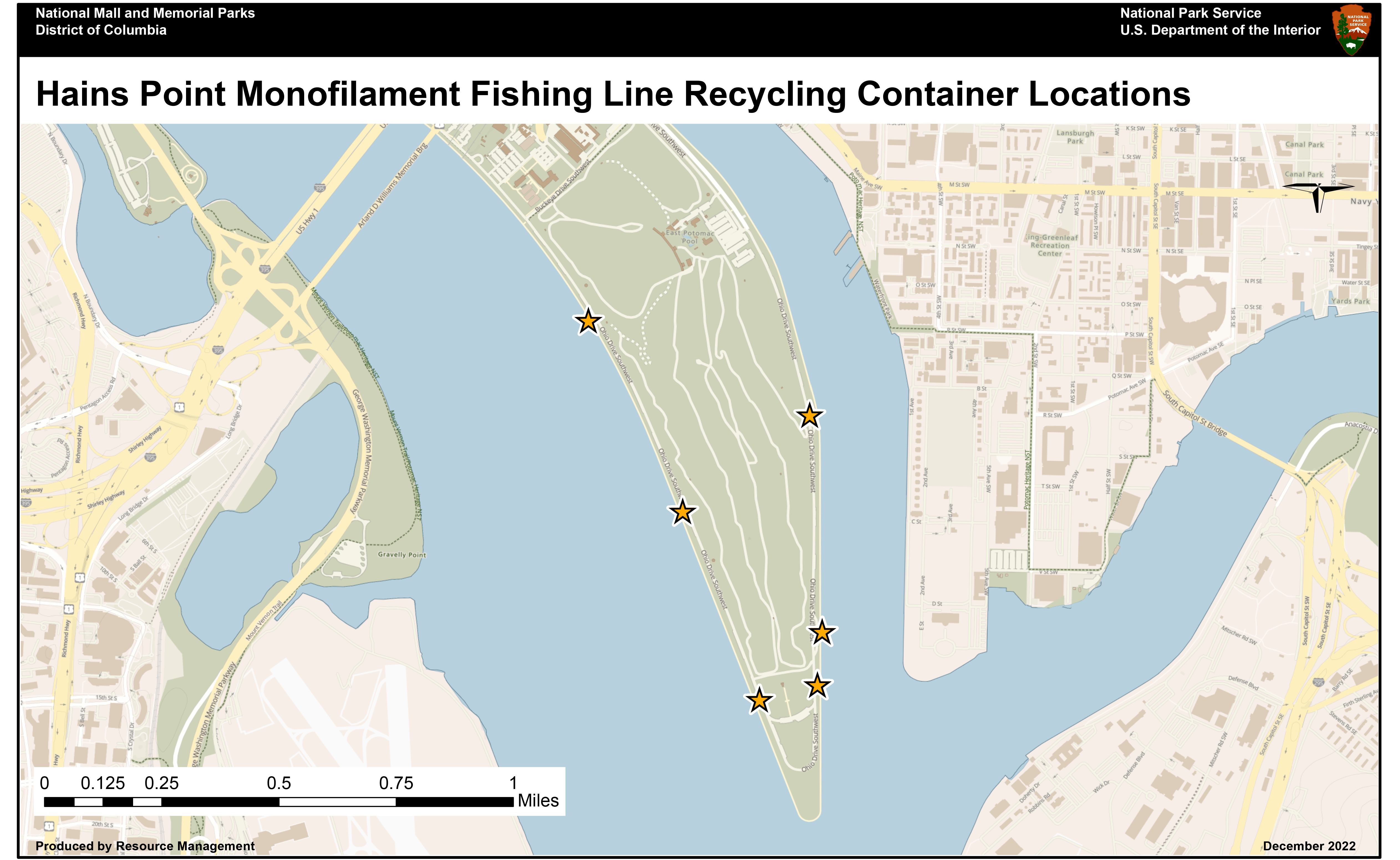 Monofilament Recycling Map 2022