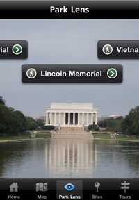 National Mall and Memorial Parks App Park Lens