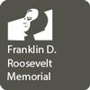 Grey icon with white image of Franklin Delano Roosevelt