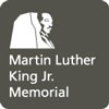 Gray icon with "stone of hope" from Martin Luther King, Jr. Memorial in white
