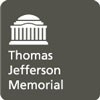 Gray icon with white outline of Thomas Jefferson Memorial rotudna
