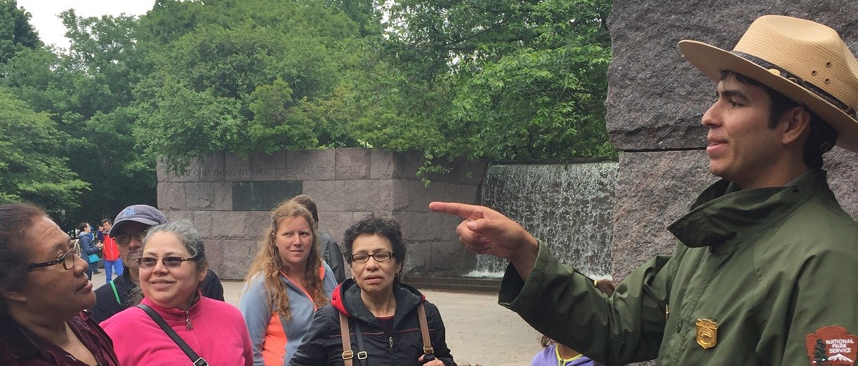 Ranger Tour at FDR Memorial