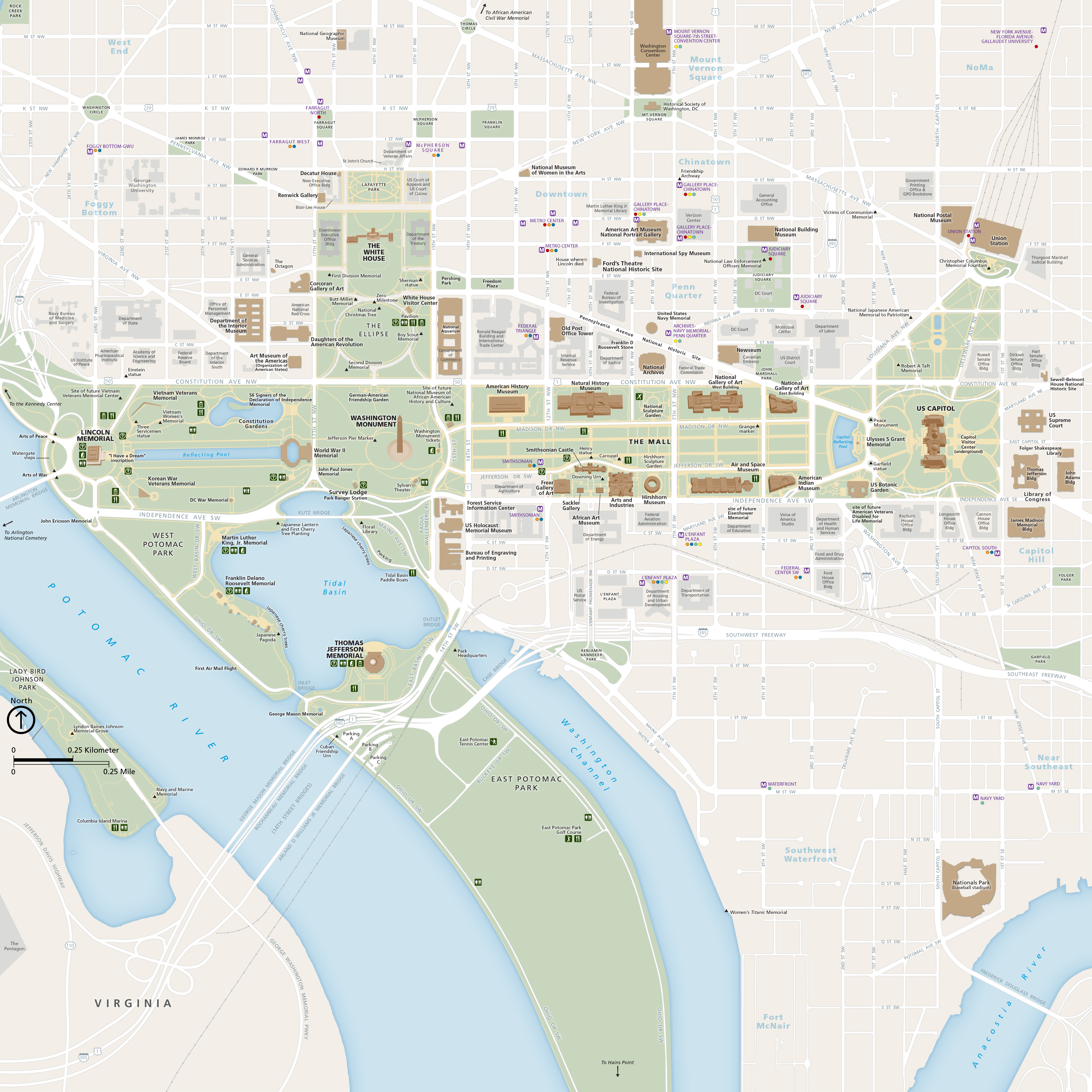 Maps Lincoln Memorial (U.S. National Park Service)