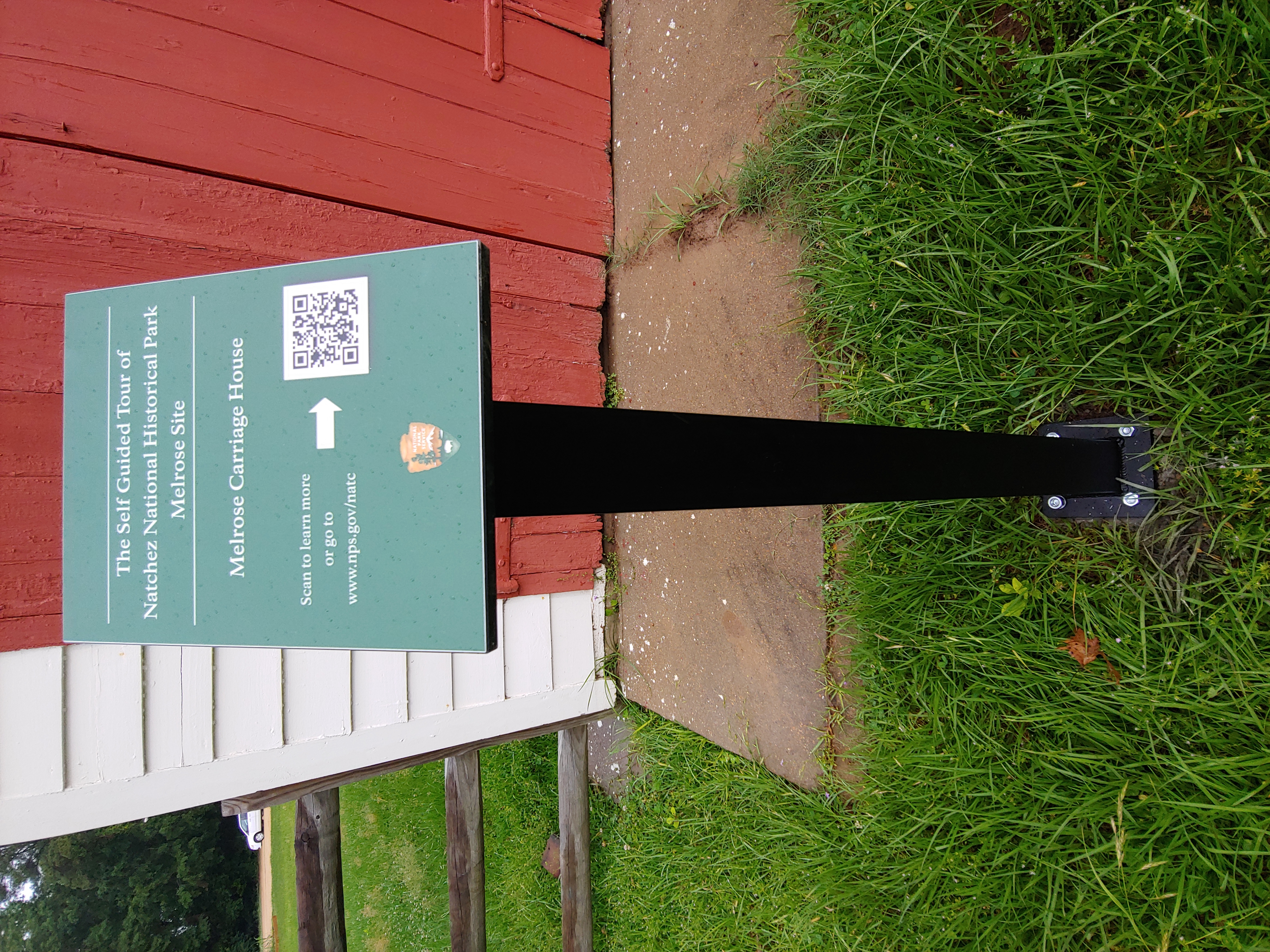 New self guided tour sign with accompanying QR code. New self guided tour sign with accompanying QR code.