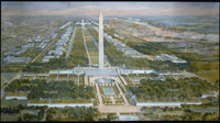 Washington Monument and Gardens view, click to enlarge