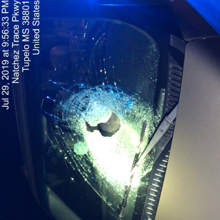 Damage from Road Rage Incident