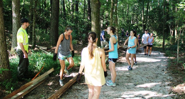 Tupelo HS Trail Work