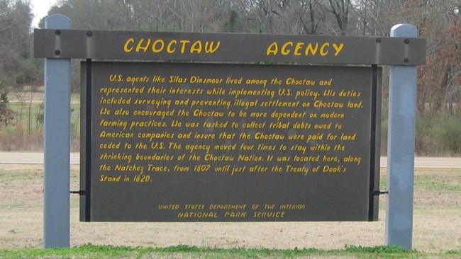 Information panel about the Choctaw Agency.