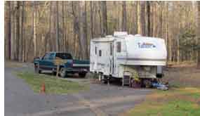 Rocky Springs Campground Host Site includes full hook-ups