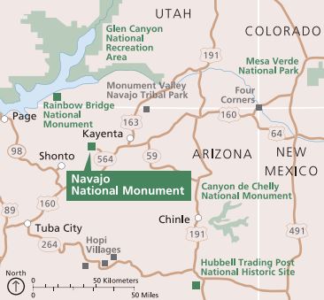 Navajo National Monument Map Maps - Navajo National Monument (U.s. National Park Service)