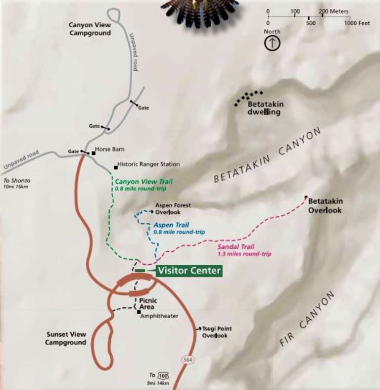 Navajo National Monument Map