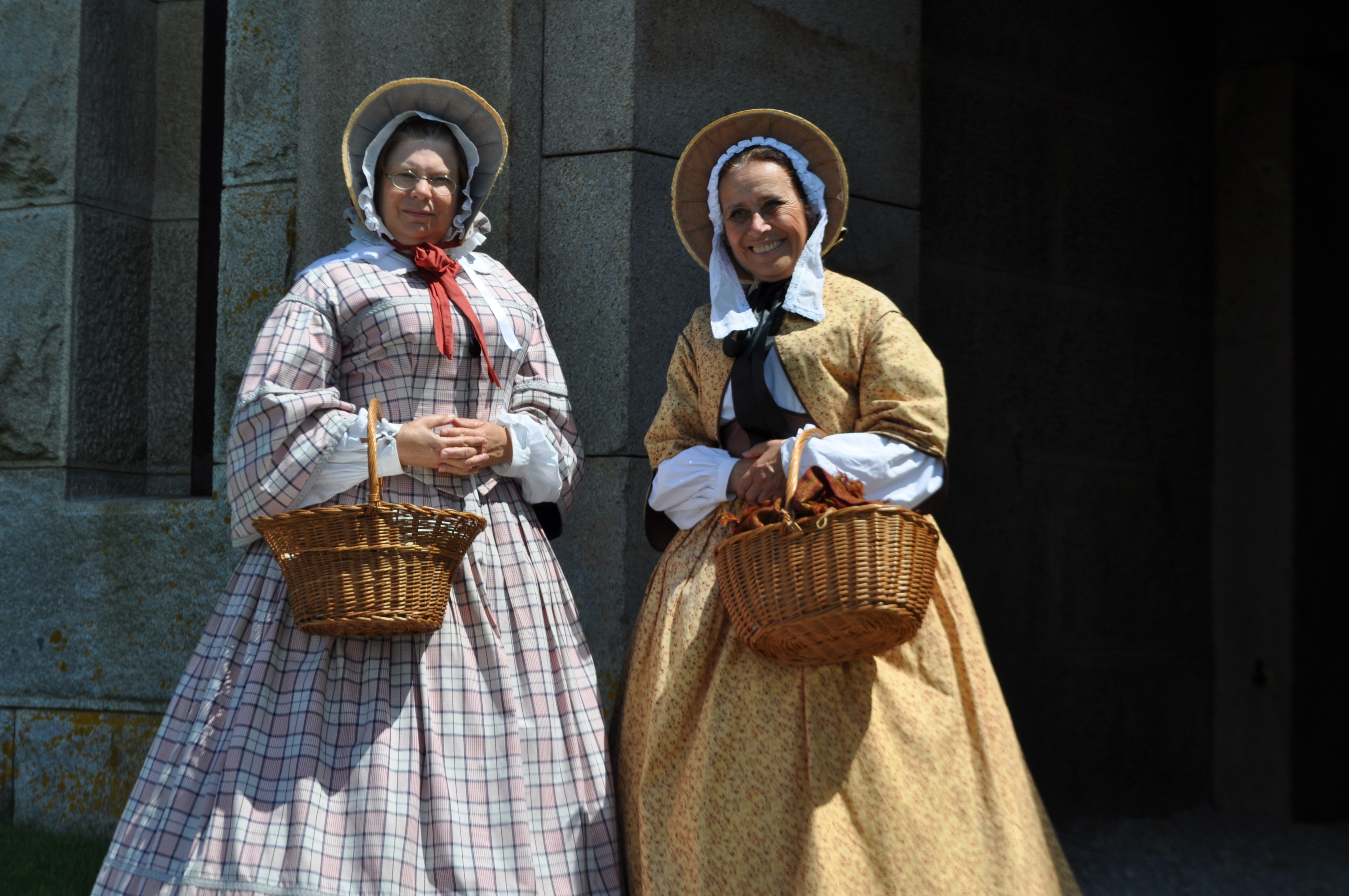 Ruth and Abby, the 1850s ladies