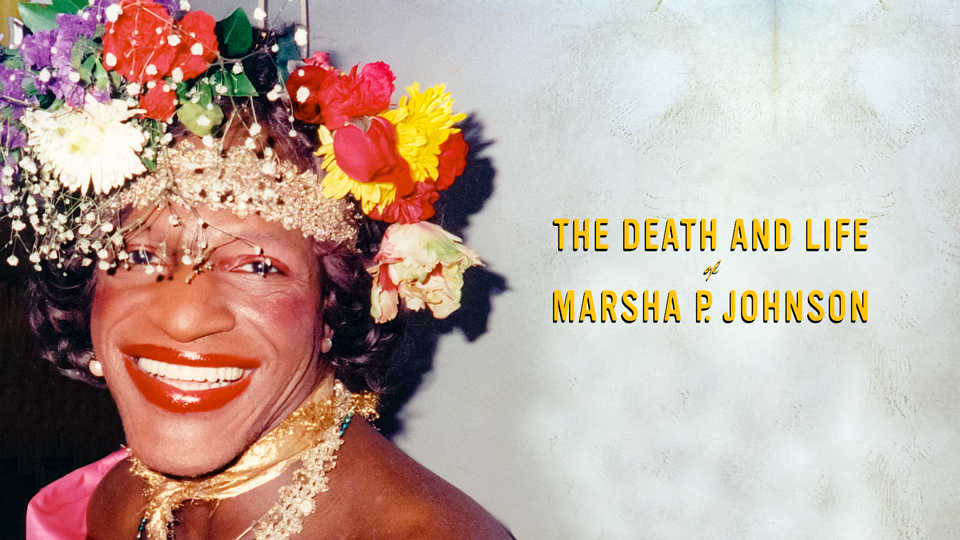 Marsha P. Johnson Flower Image Marsha with flower crown full of bright flowers