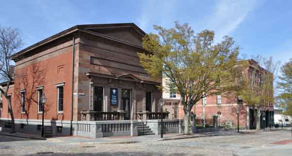 National Park Visitor Center and Corson Maritime Learning Center buildings on William St.