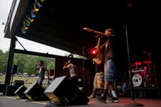 Youth Ambassador Program (YAP!) performers on professional concert stage.