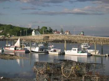 Maine fishing image