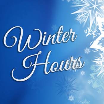 winter hours, works with snowflake image