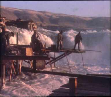 Fisherman at Celilo Falls