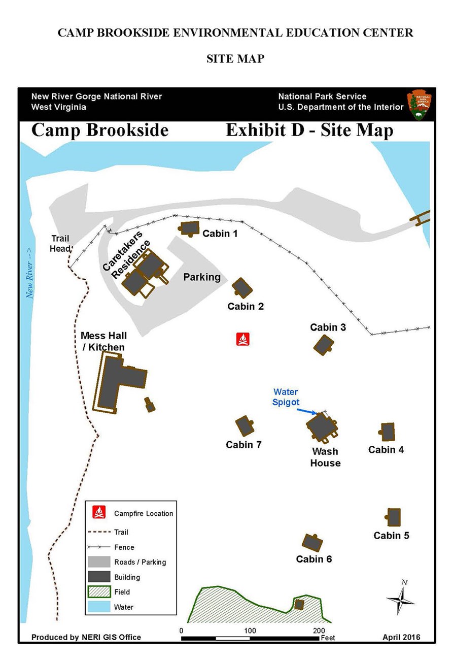Camp Brookside Site Map