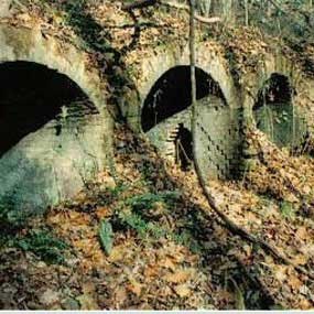 Reminants of coke ovens at Red Ash