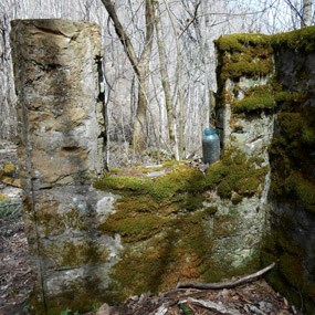 ruins of an old homestead