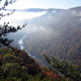 clouds over the gorge