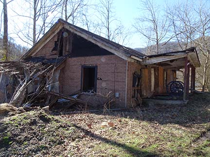 old deteriorating house