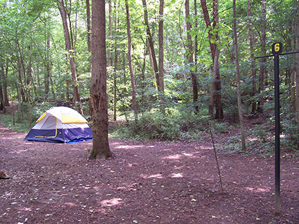 campsite with tent campsite with tent
