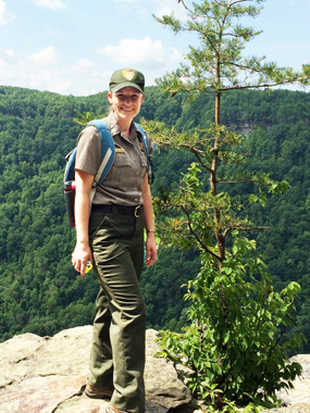 ranger at overlook