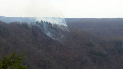 smoke from a wildfire