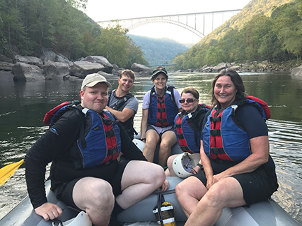 Icelandic rangers with New River Gorge staff on the New River