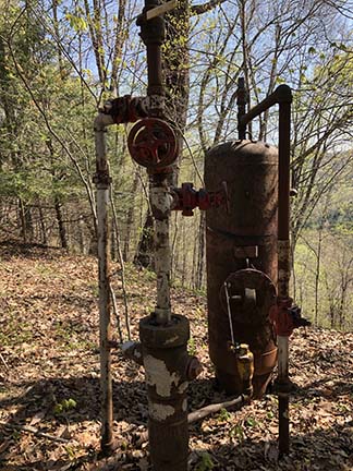Wellhead and Separator abandoned well