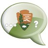NPS Arrowhead in a question bubble with a question mark after it