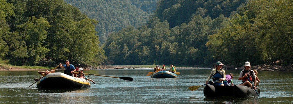 rafters on the river