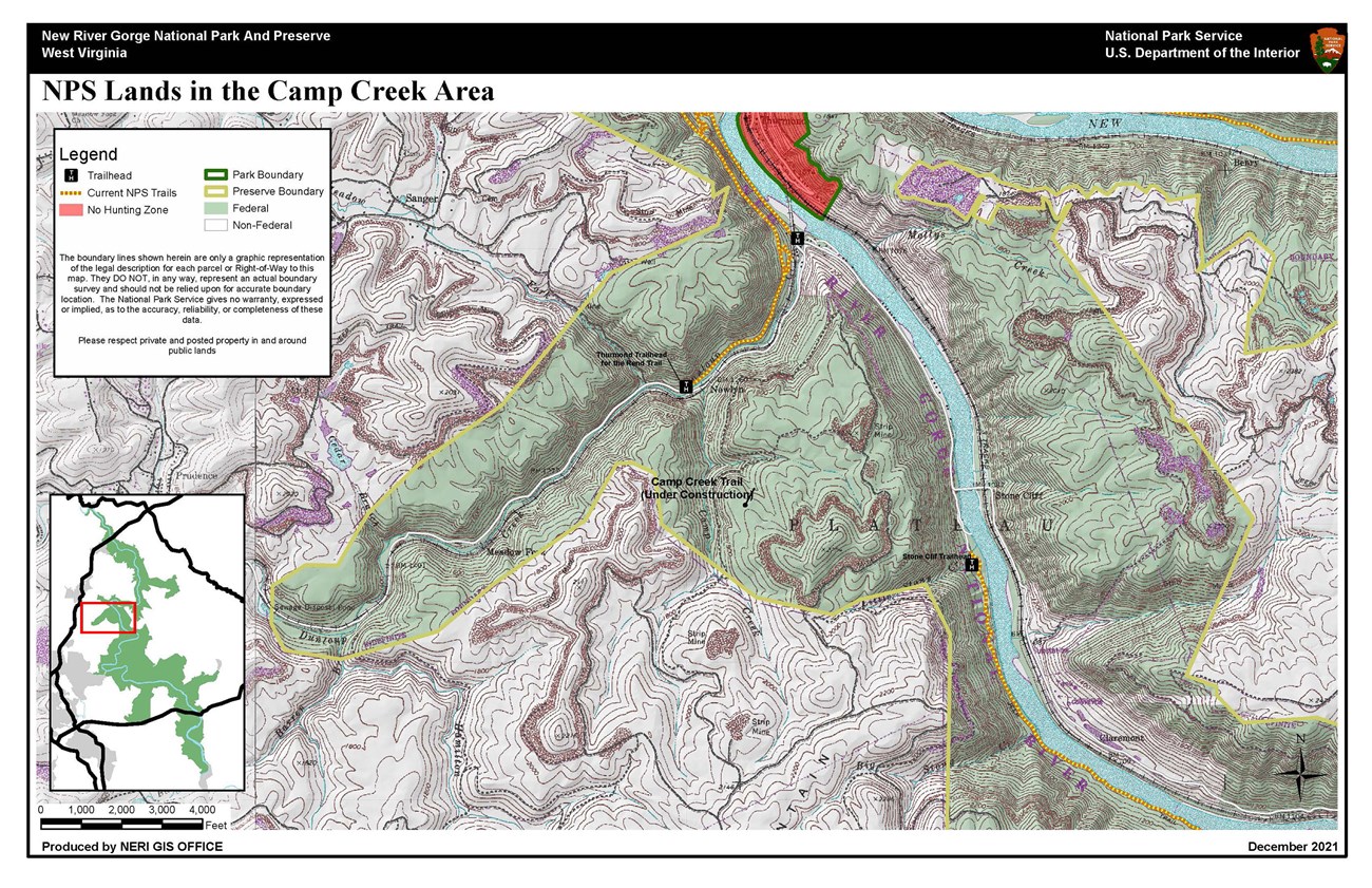 Hunting Area Map - Camp Creek Area