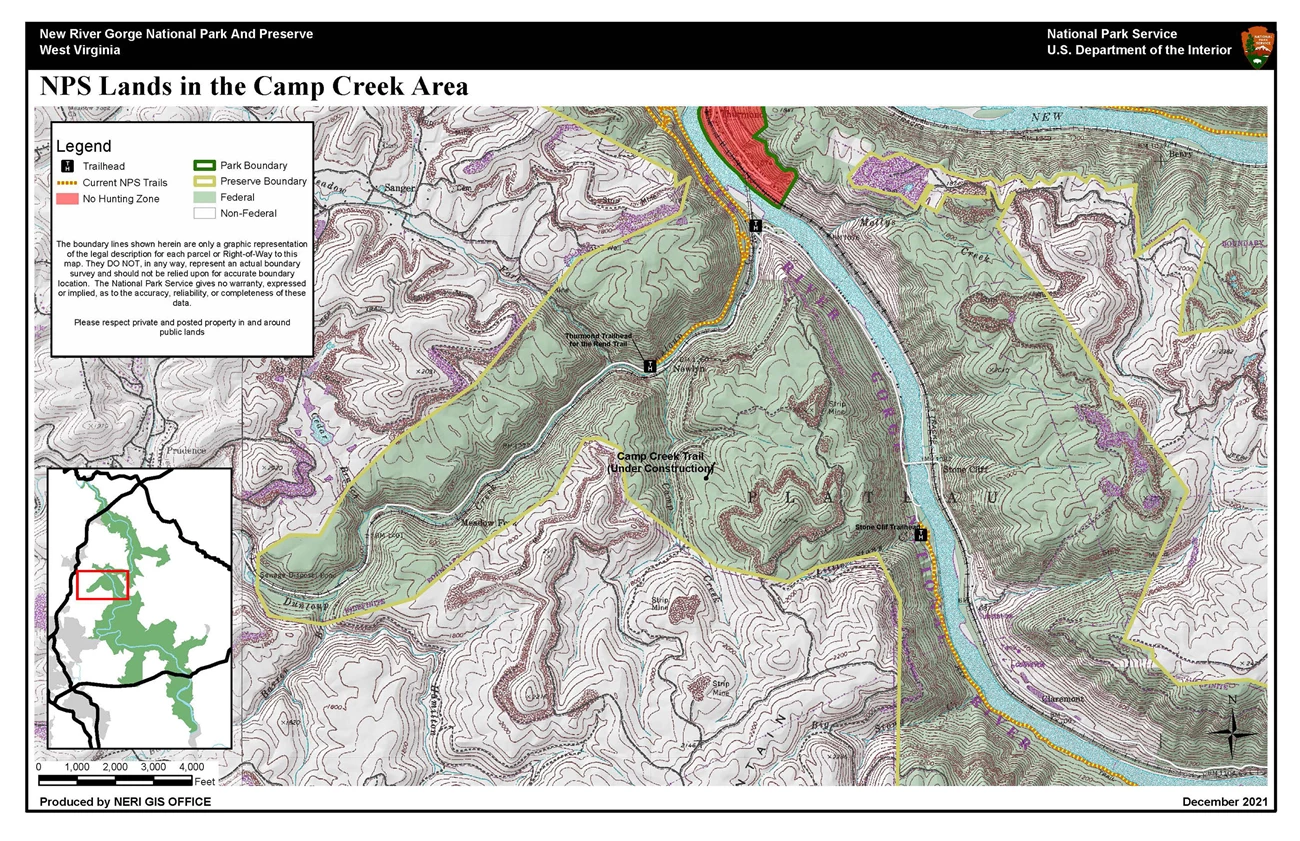 Hunting Area Map - Camp Creek Area Hunting Area Map - Camp Creek Area