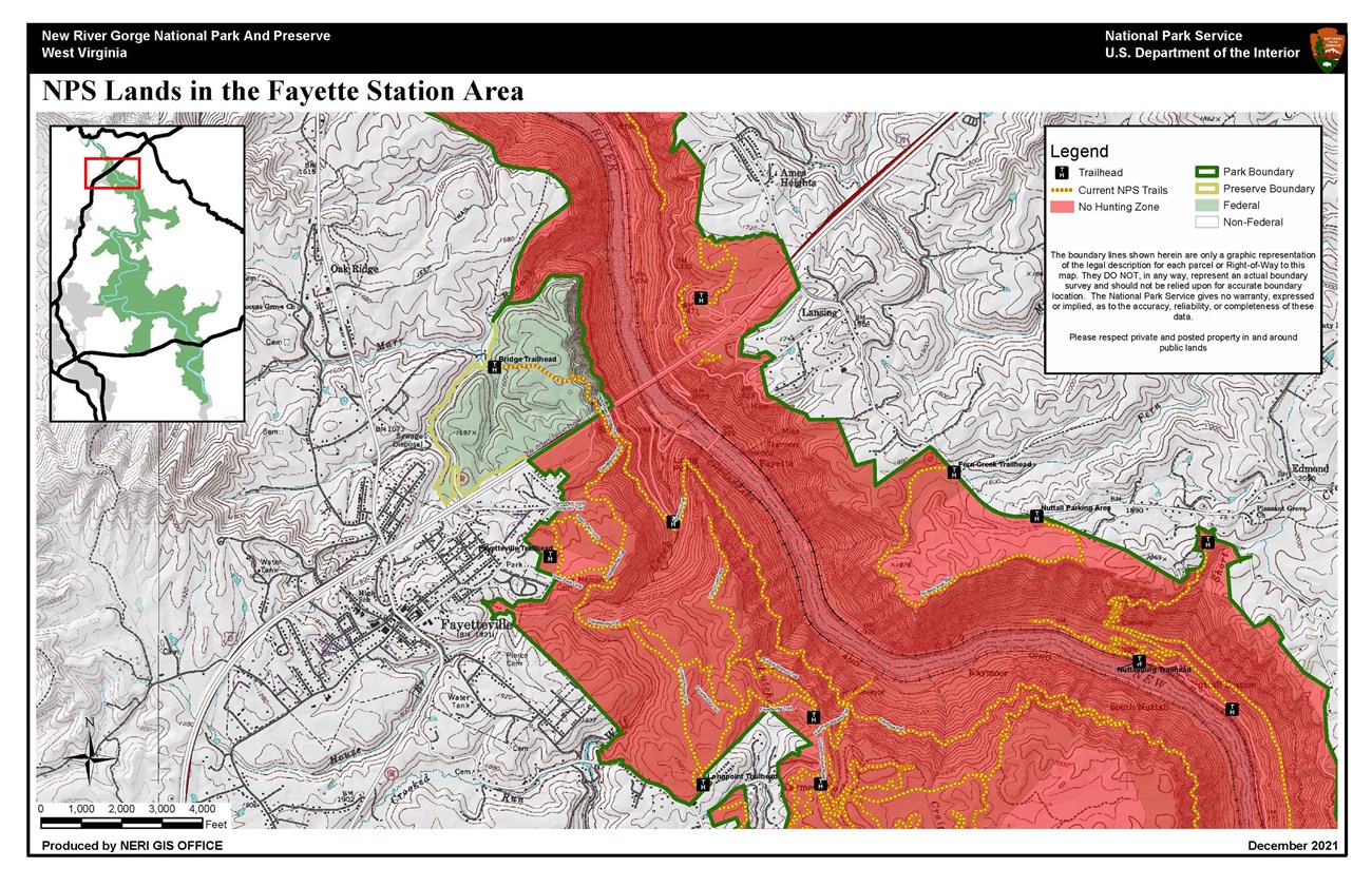 Hunting Area Map - Fayette Station